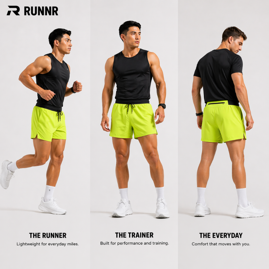 RUNNR AeroSplit Men's Running Shorts