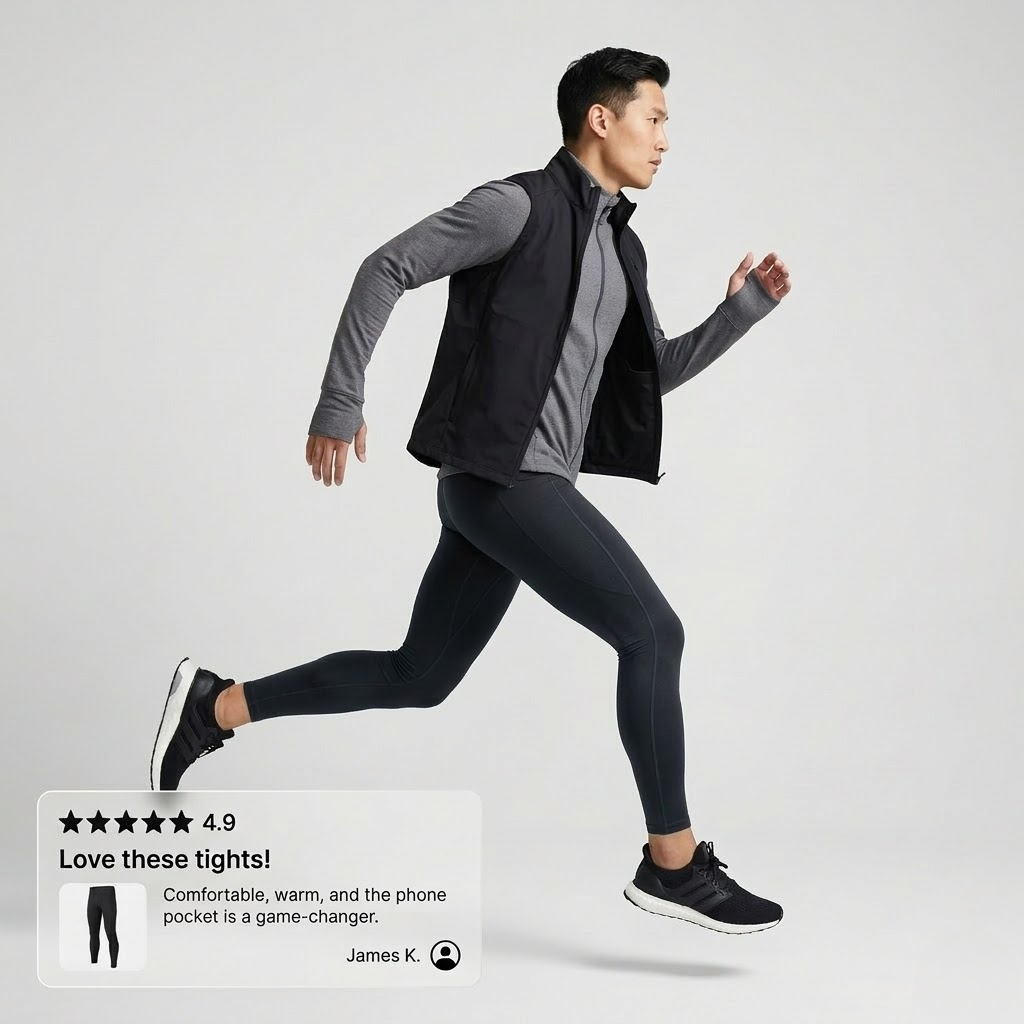 RUNNR™ Performance Running Tights with Built-In Storage