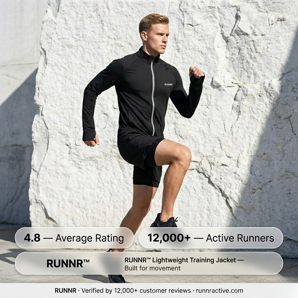 RUNNR Lightweight Marathon Jacket — Breathable, Quick-Dry & Wind-Resistant