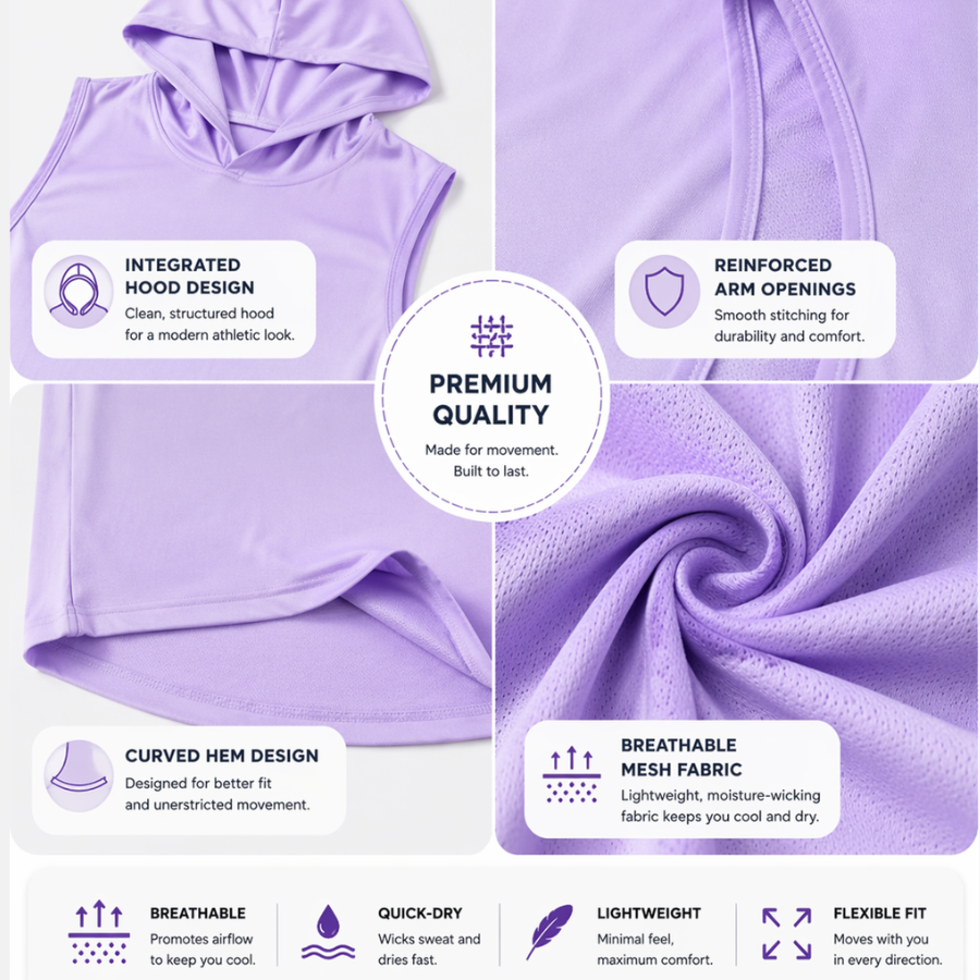 RUNNR AeroHood Woman's Singlet