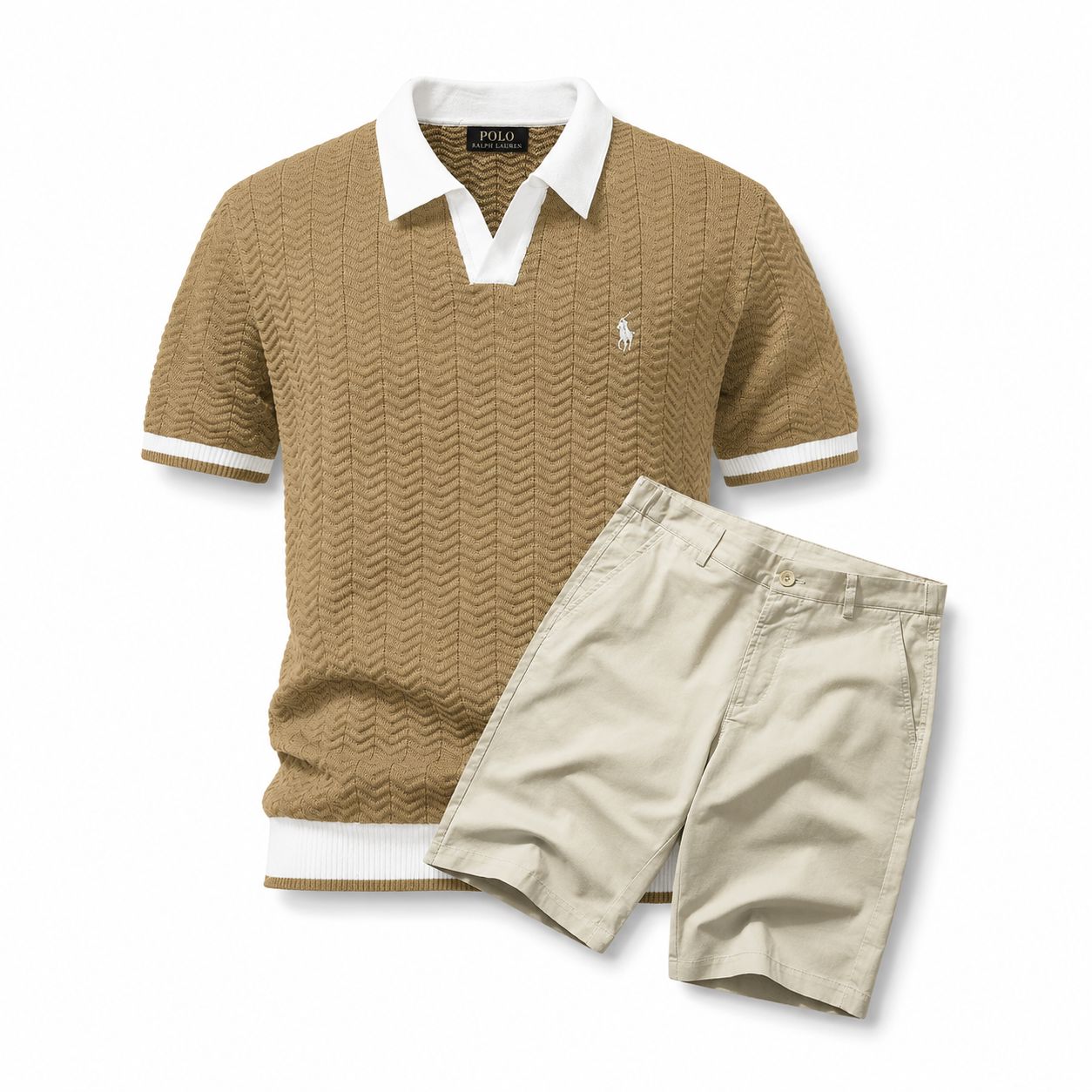 RL Old Money Polo Shirt + Shorts Set