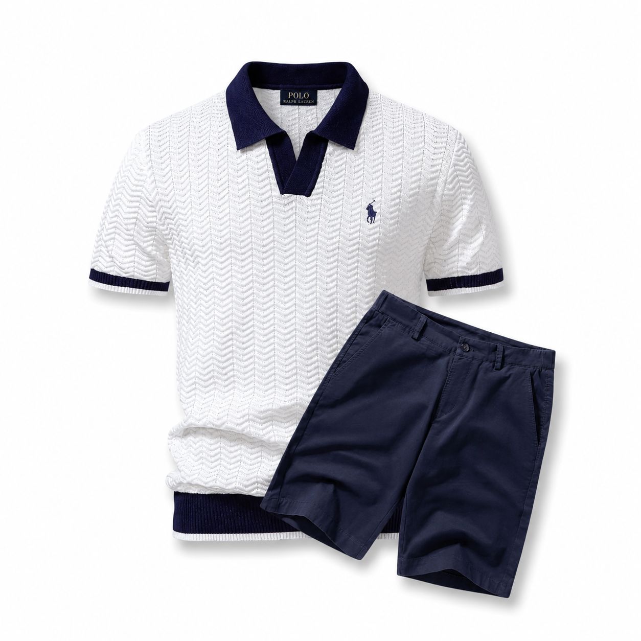 RL Old Money Polo Shirt + Shorts Set
