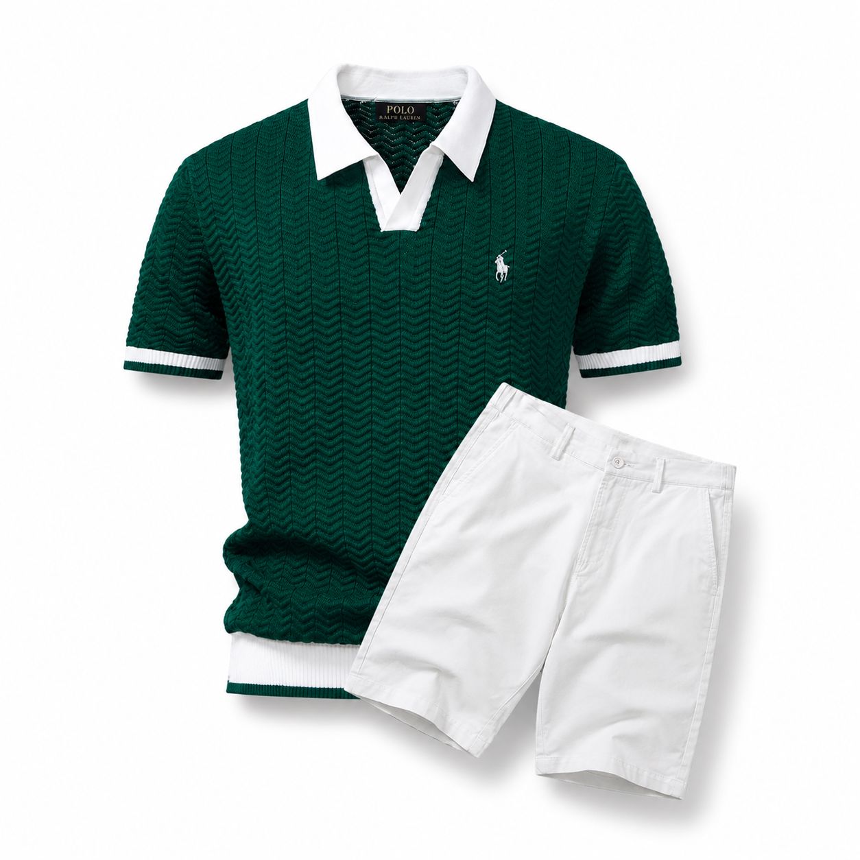 RL Old Money Polo Shirt + Shorts Set