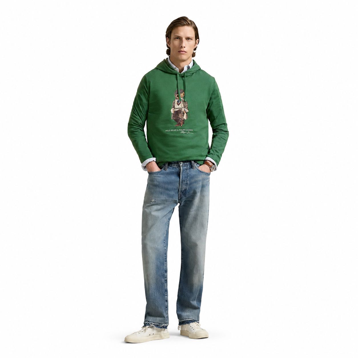 RL Polo Bear Jersey Hooded T-Shirt