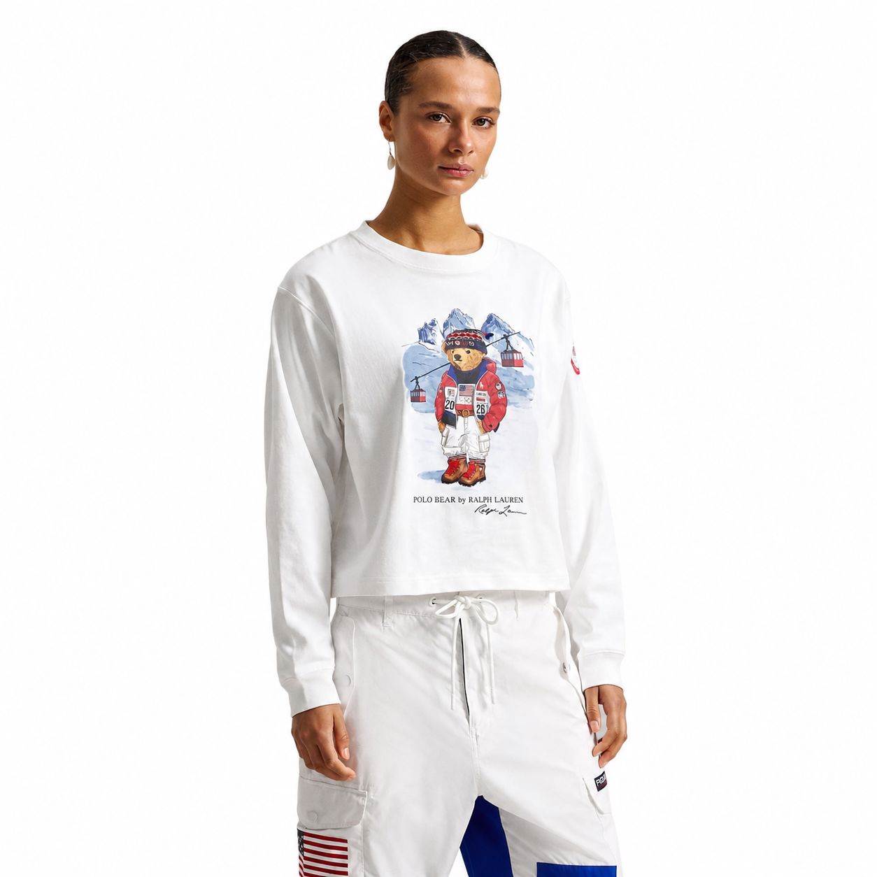 RL Team USA Polo Bear Long-Sleeve T-Shirt