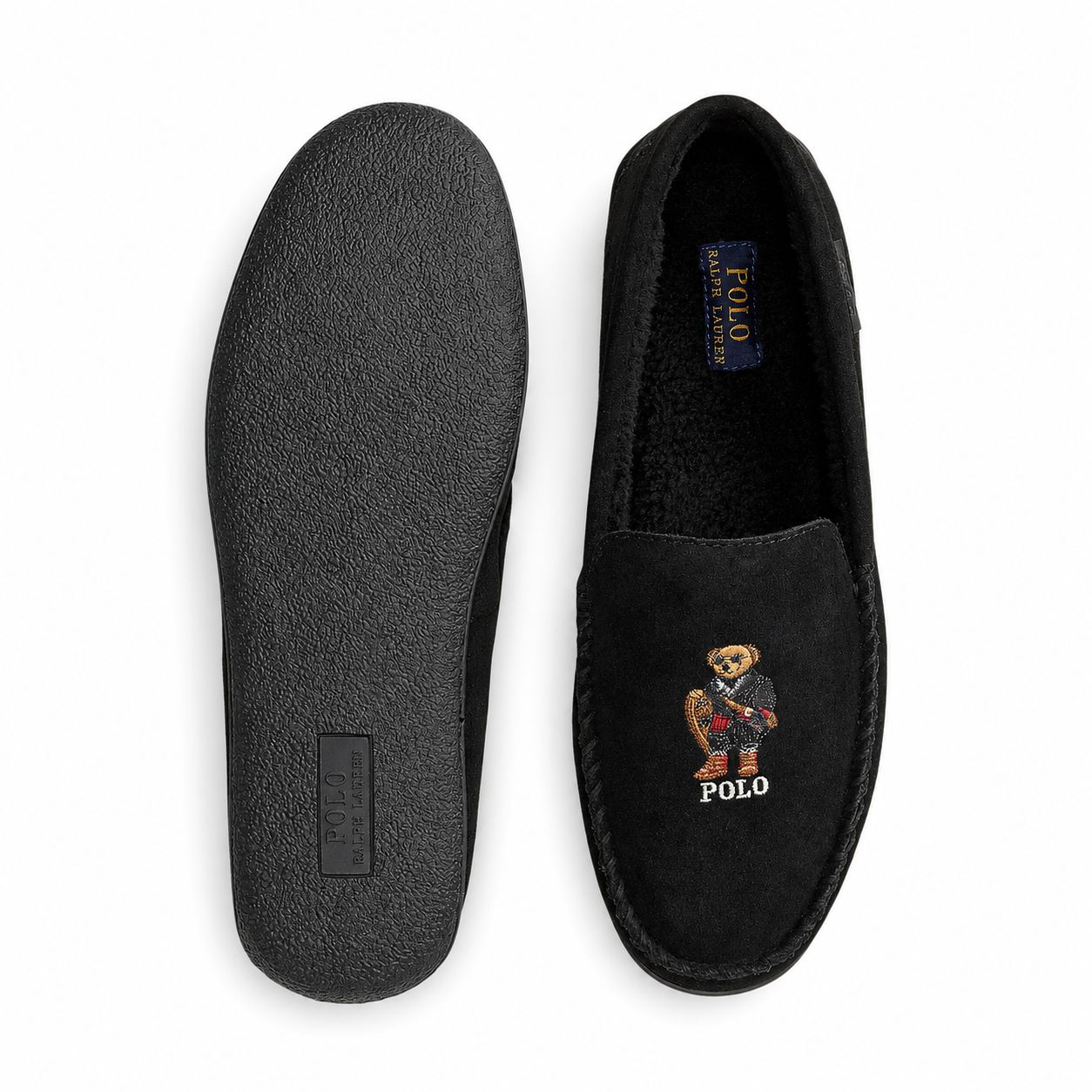 RL Brenan Polo Bear Suede Slippers