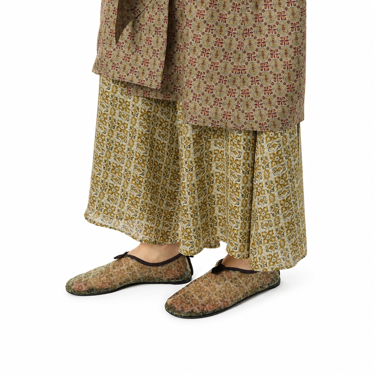 LP Flat Slipper Floaty Women's - Light Olive/burnt Orange