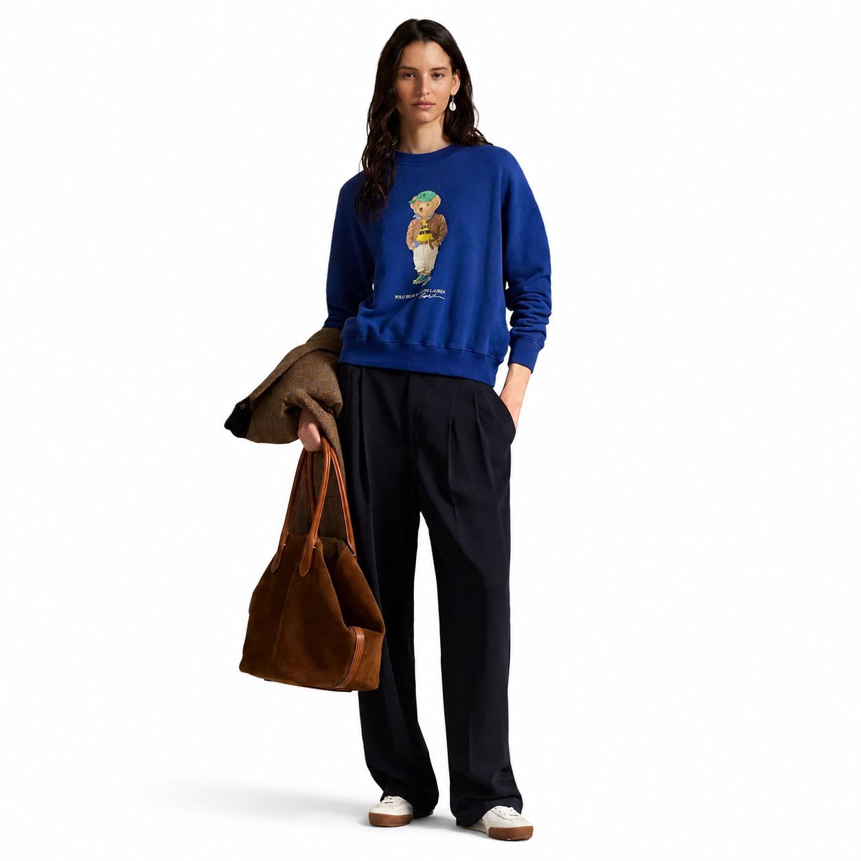 RL Polo Bear Lightweight Fleece Crew-Neck Sweatshirt