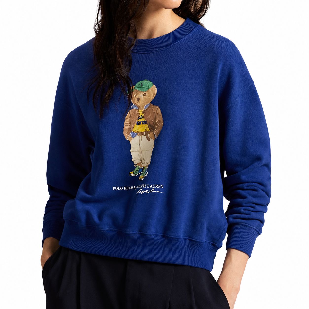 RL Polo Bear Lightweight Fleece Crew-Neck Sweatshirt