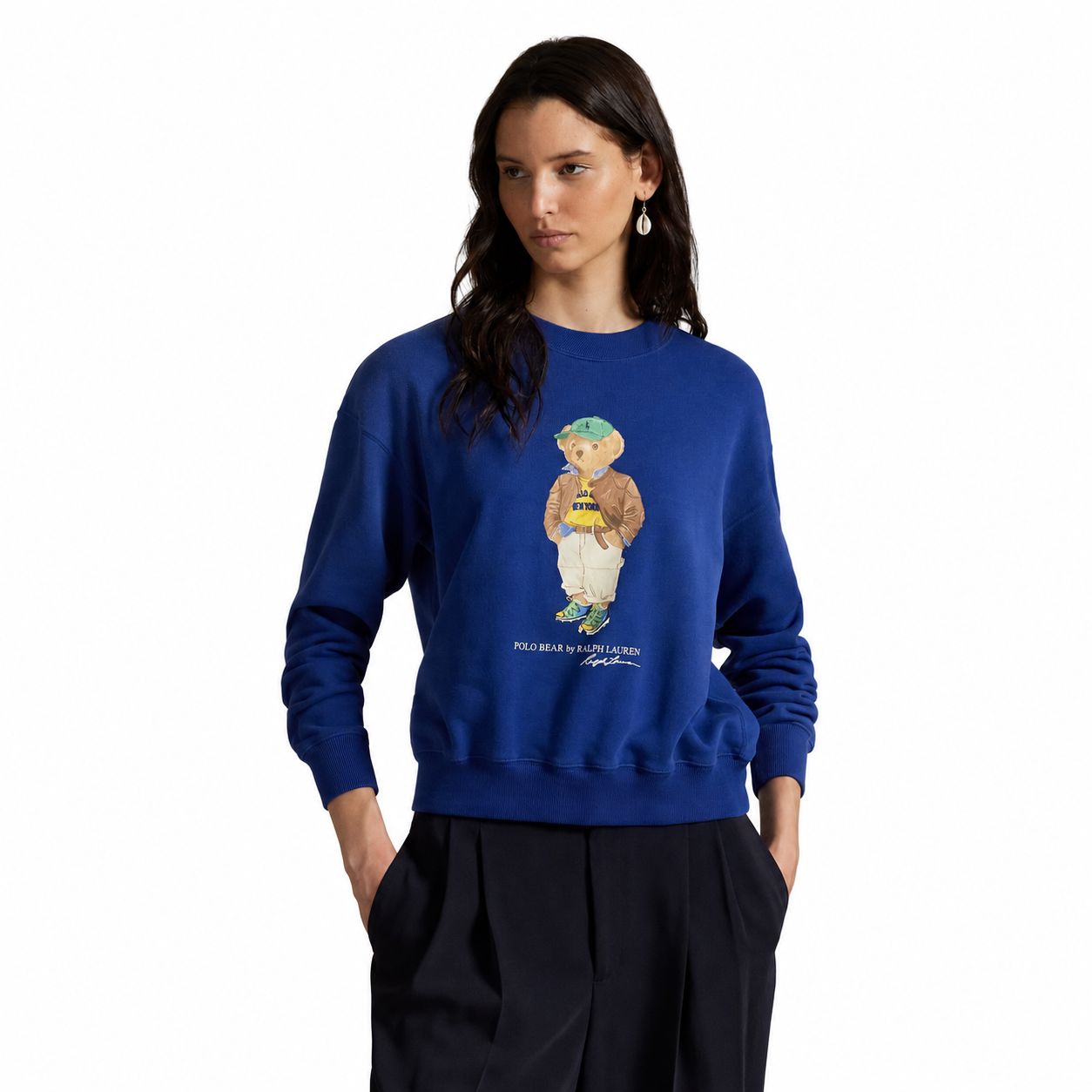 RL Polo Bear Lightweight Fleece Crew-Neck Sweatshirt