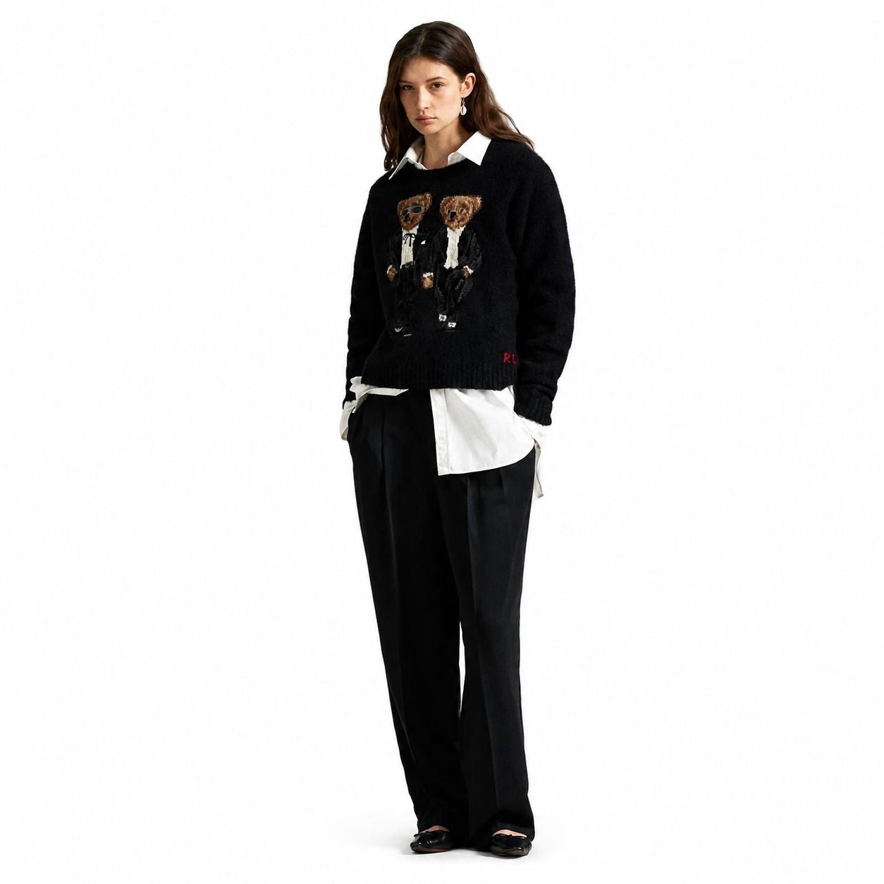RL the Ralph & Ricky Tuxedo Bear Sweater