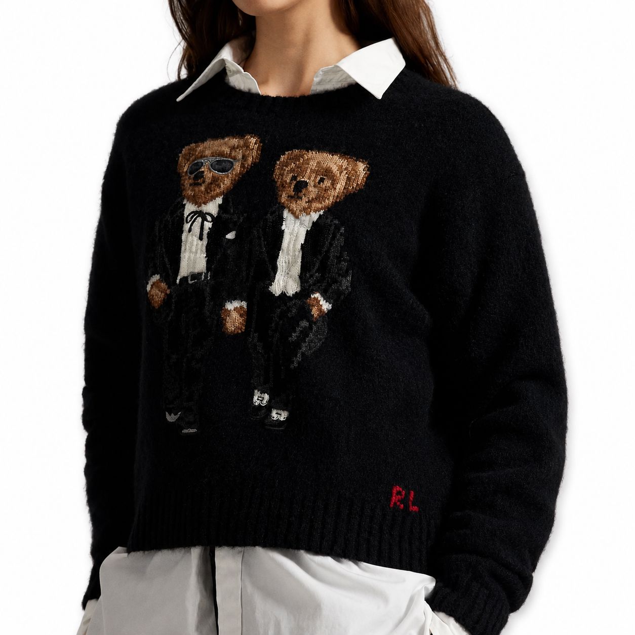 RL the Ralph & Ricky Tuxedo Bear Sweater