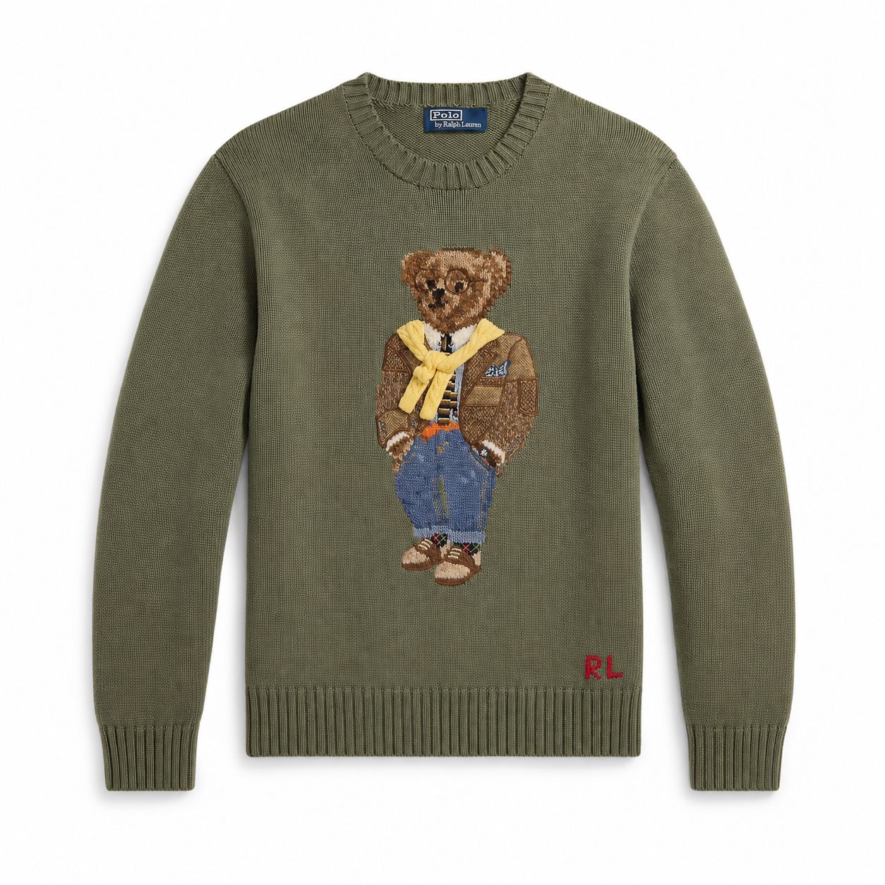 RL Polo Bear Sweater with Intarsia Knit