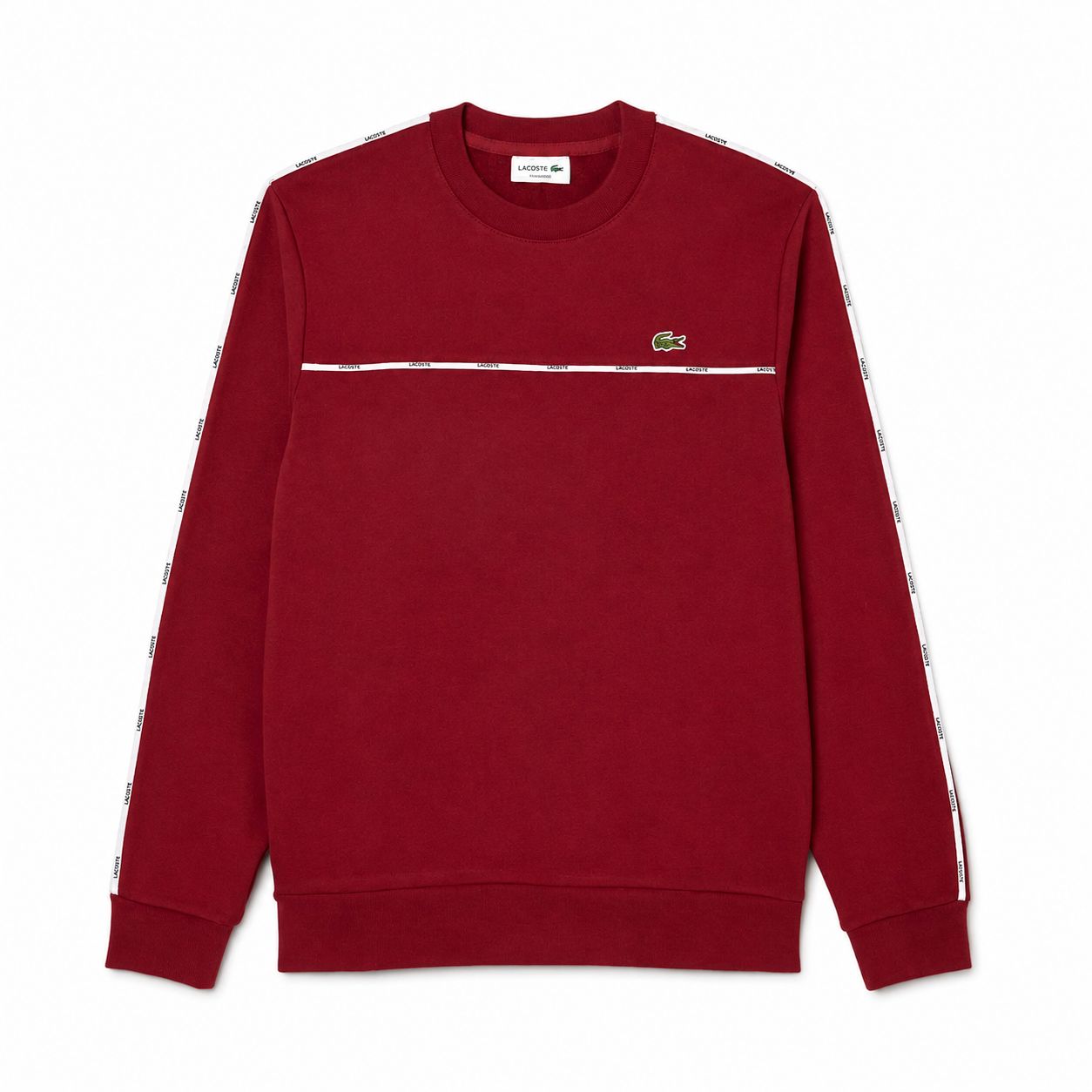 LC Fleece-Sweatshirt with Logo Trim