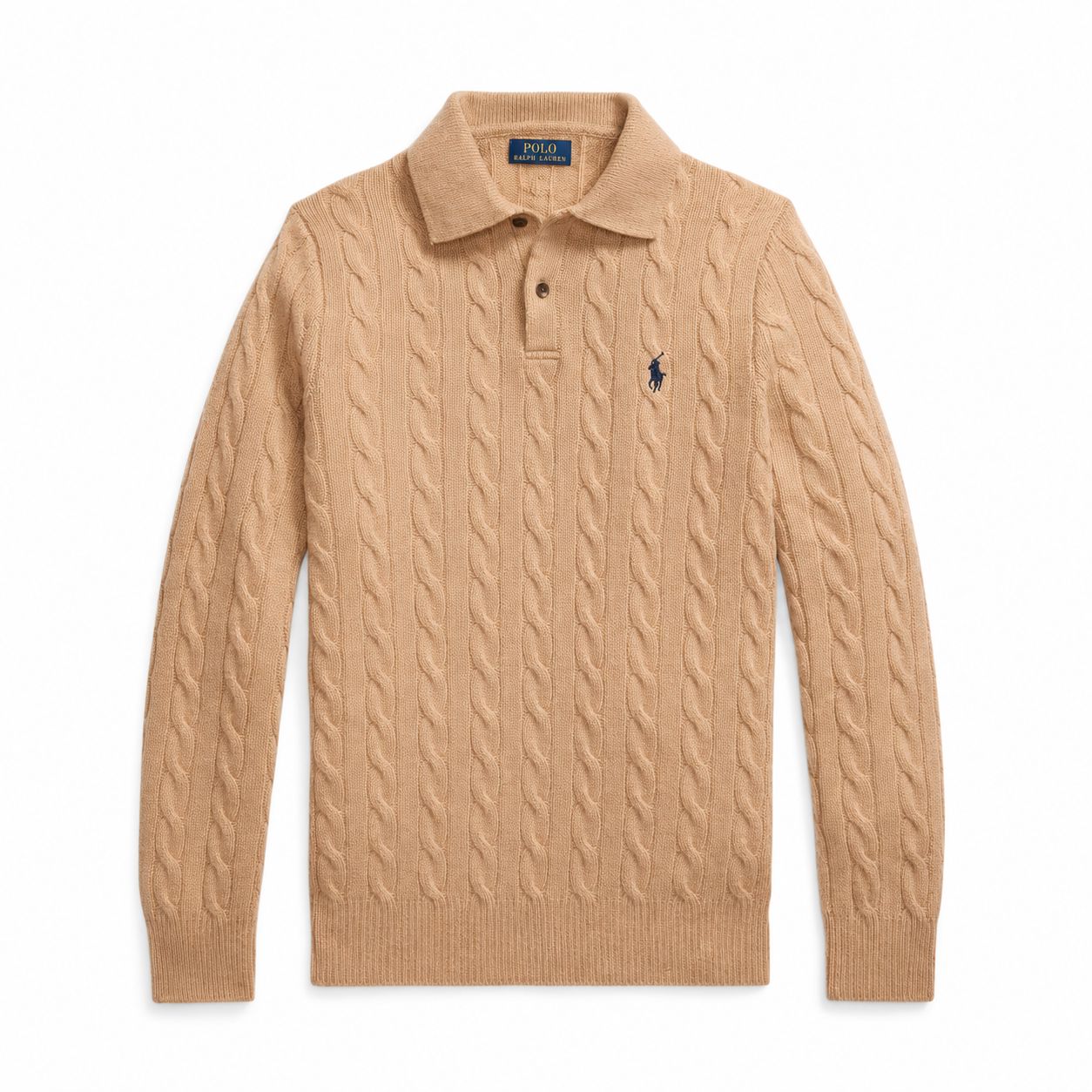 RL Wool-Cashmere Cable Knit Sweater