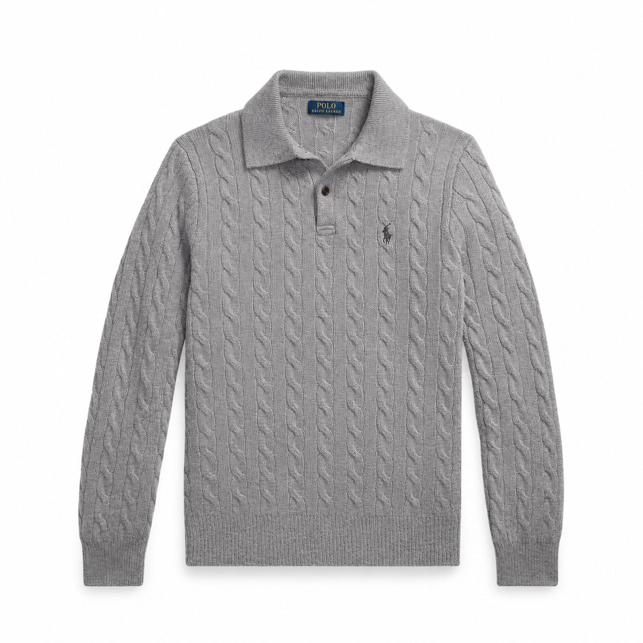 RL Wool-Cashmere Cable Knit Sweater