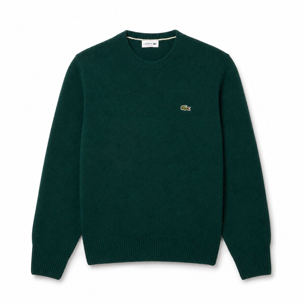 LC Sweater in Combed Wool with Crew Neck