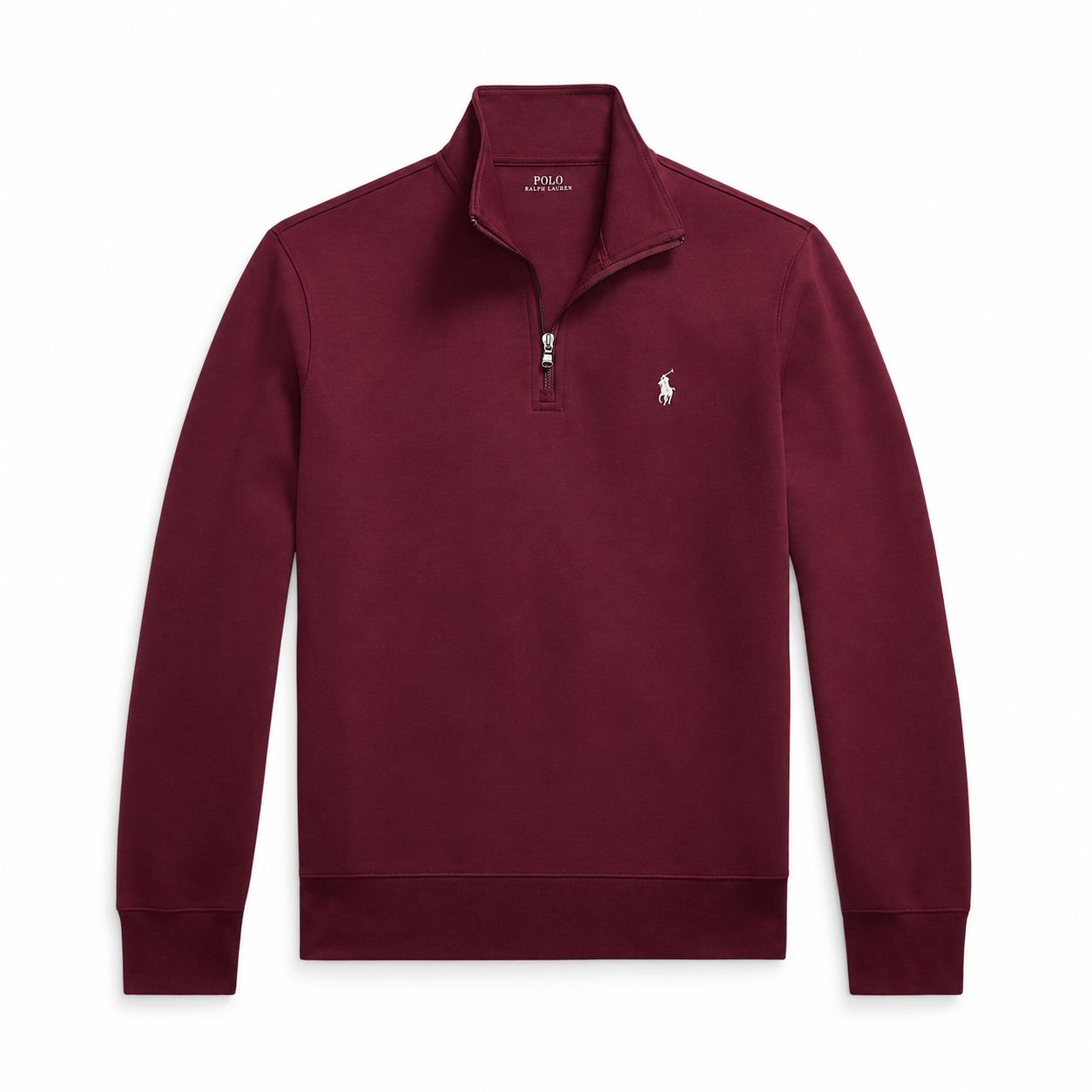RL Double Knit Stand-Up Collar Sweater with Zip