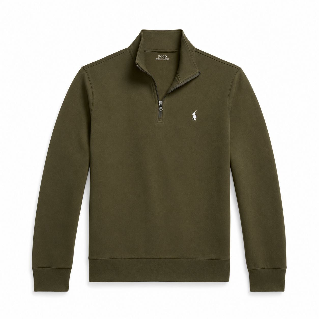 RL Double Knit Stand-Up Collar Sweater with Zip