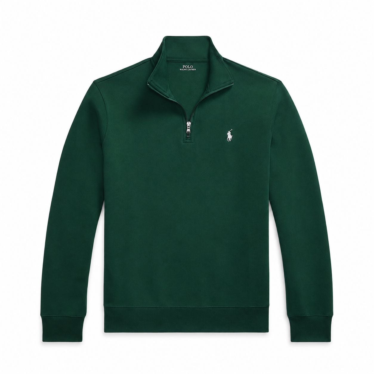 RL Double Knit Stand-Up Collar Sweater with Zip