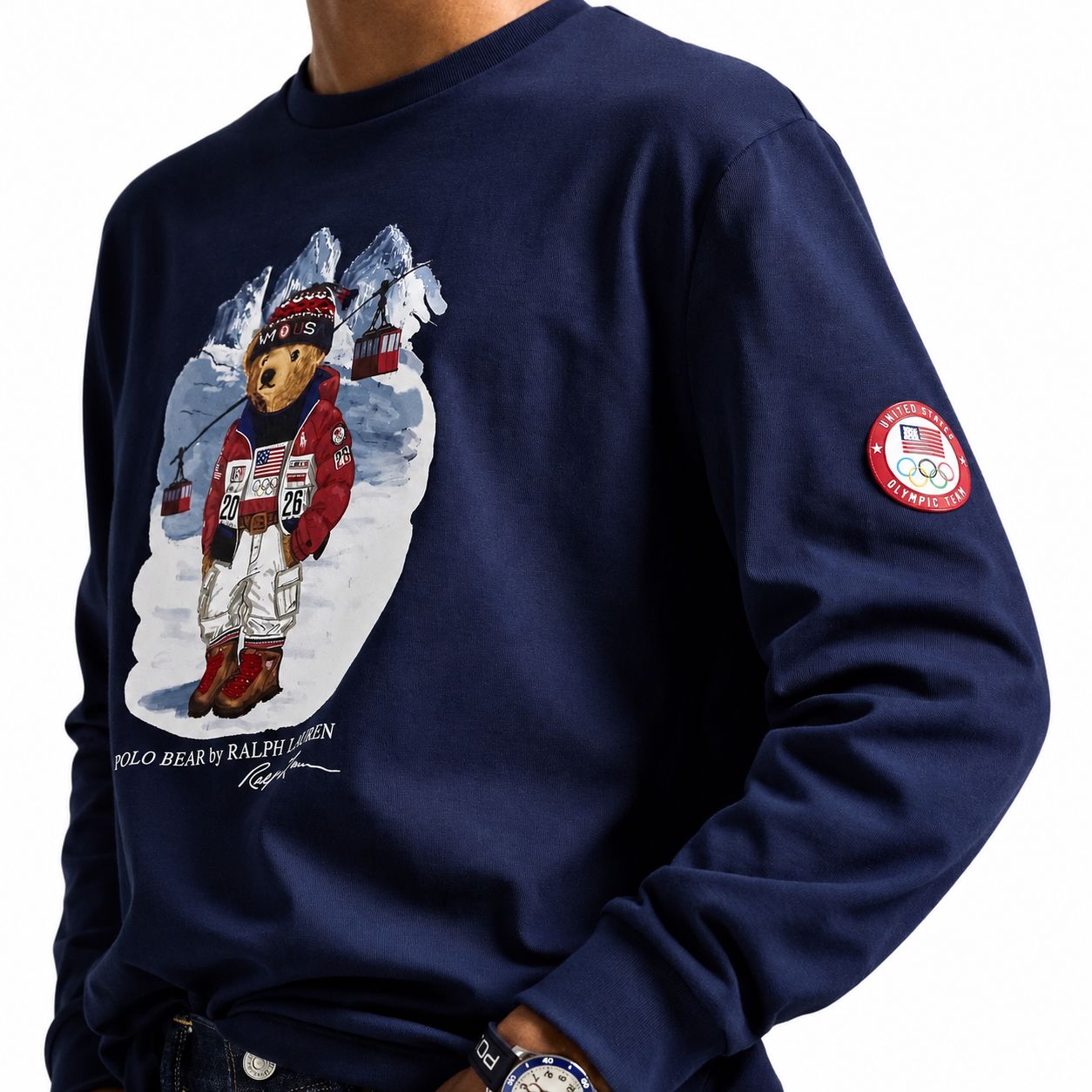 RL Team USA Polo Bear T-Shirt