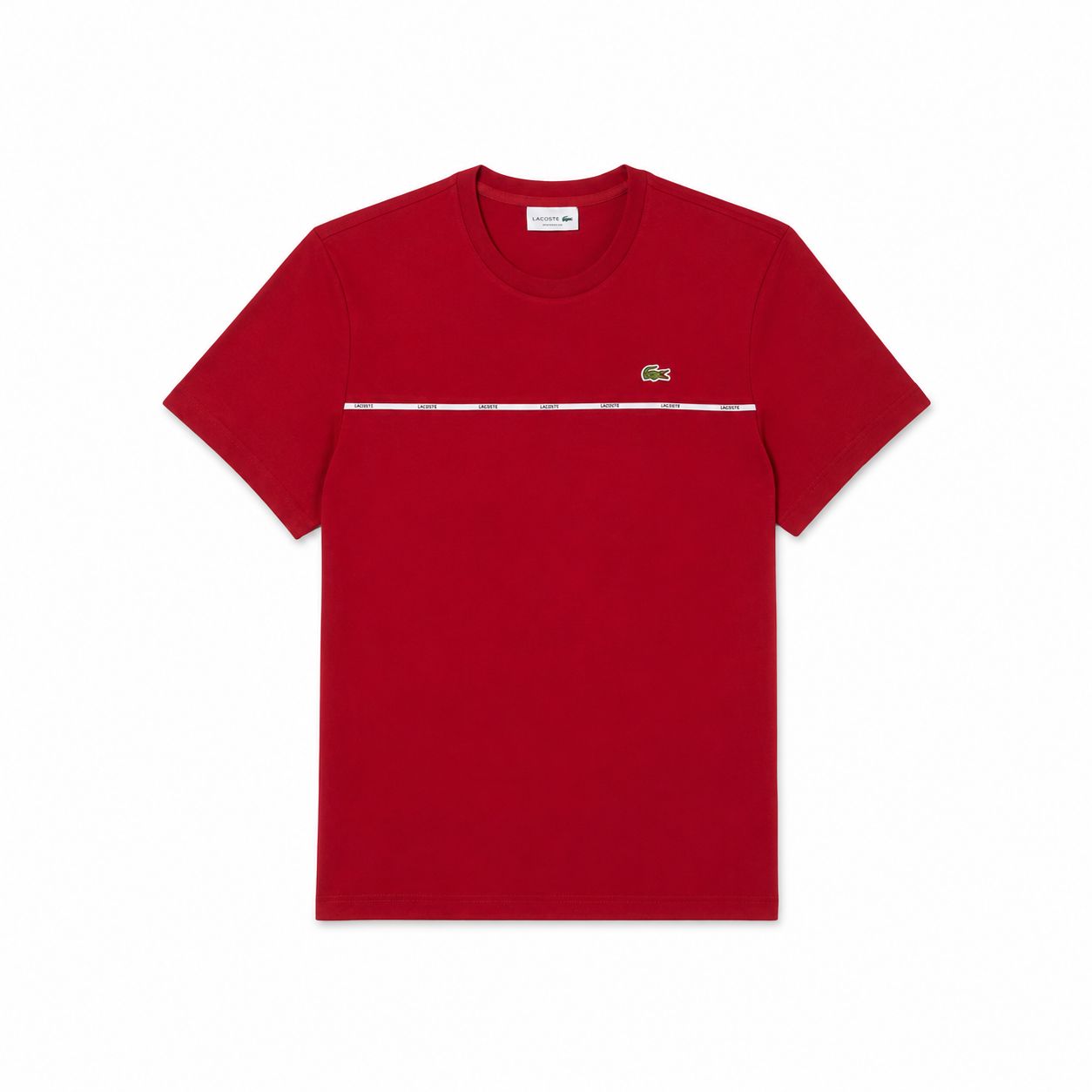 LC Men's T-Shirt in Cotton-Jersey with Contrast Trim