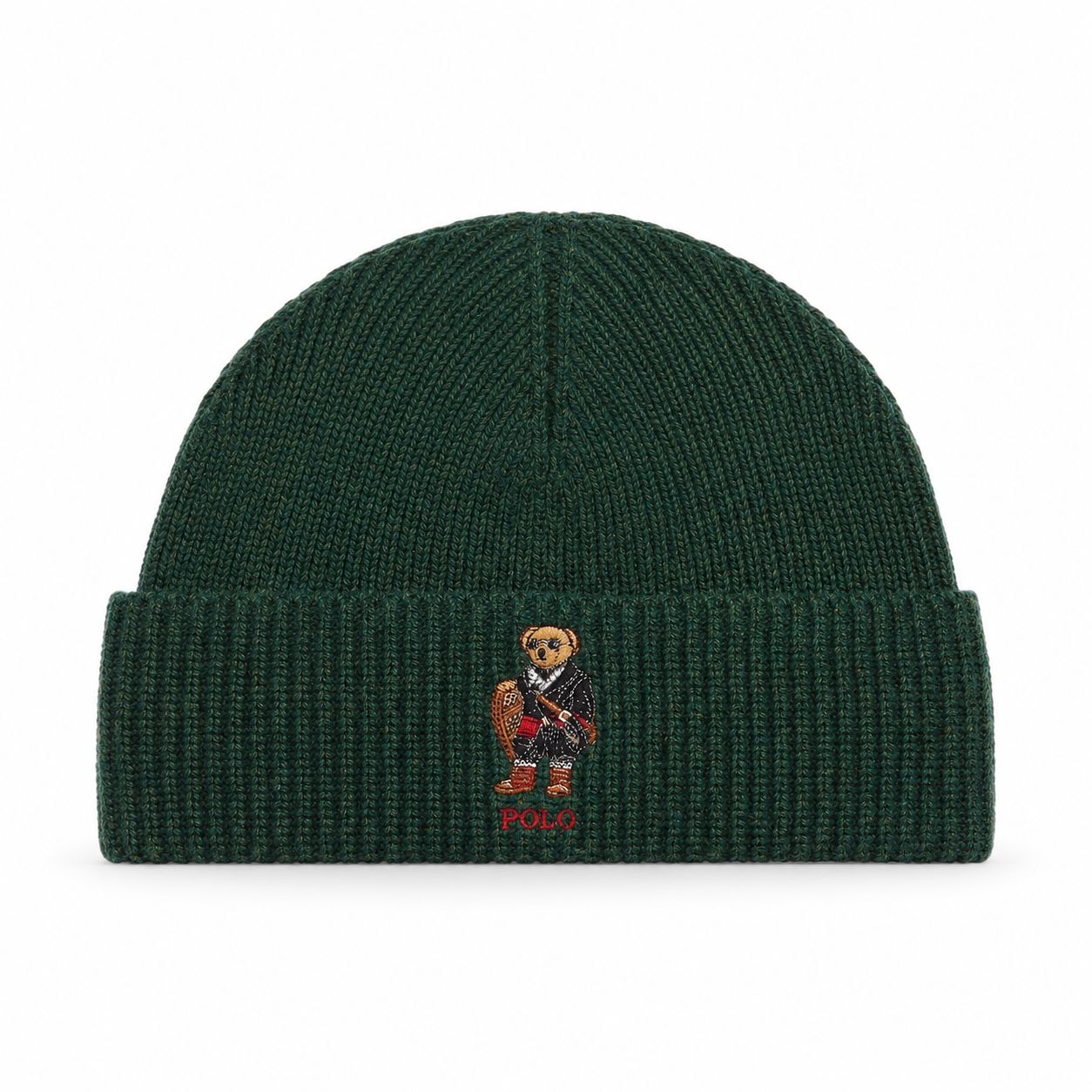 RL Polo Bear Ribbed Beanie
