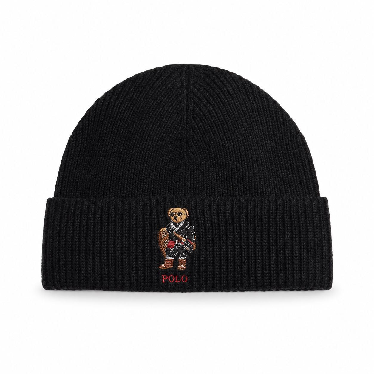 RL Polo Bear Ribbed Beanie