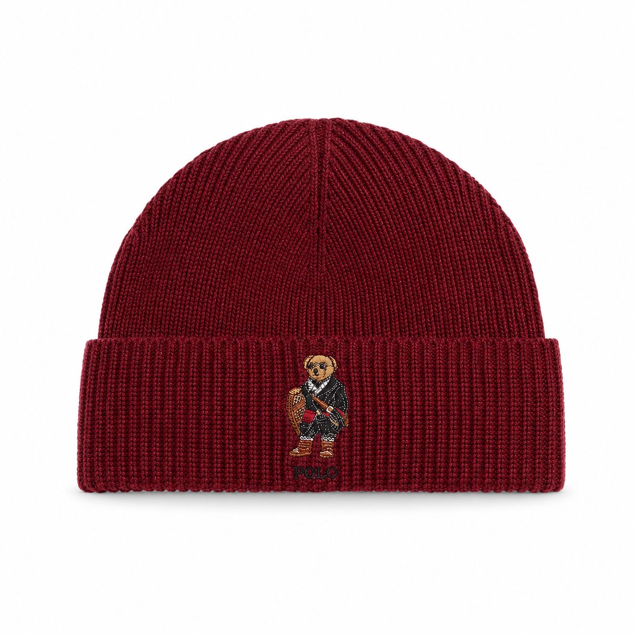 RL Polo Bear Ribbed Beanie