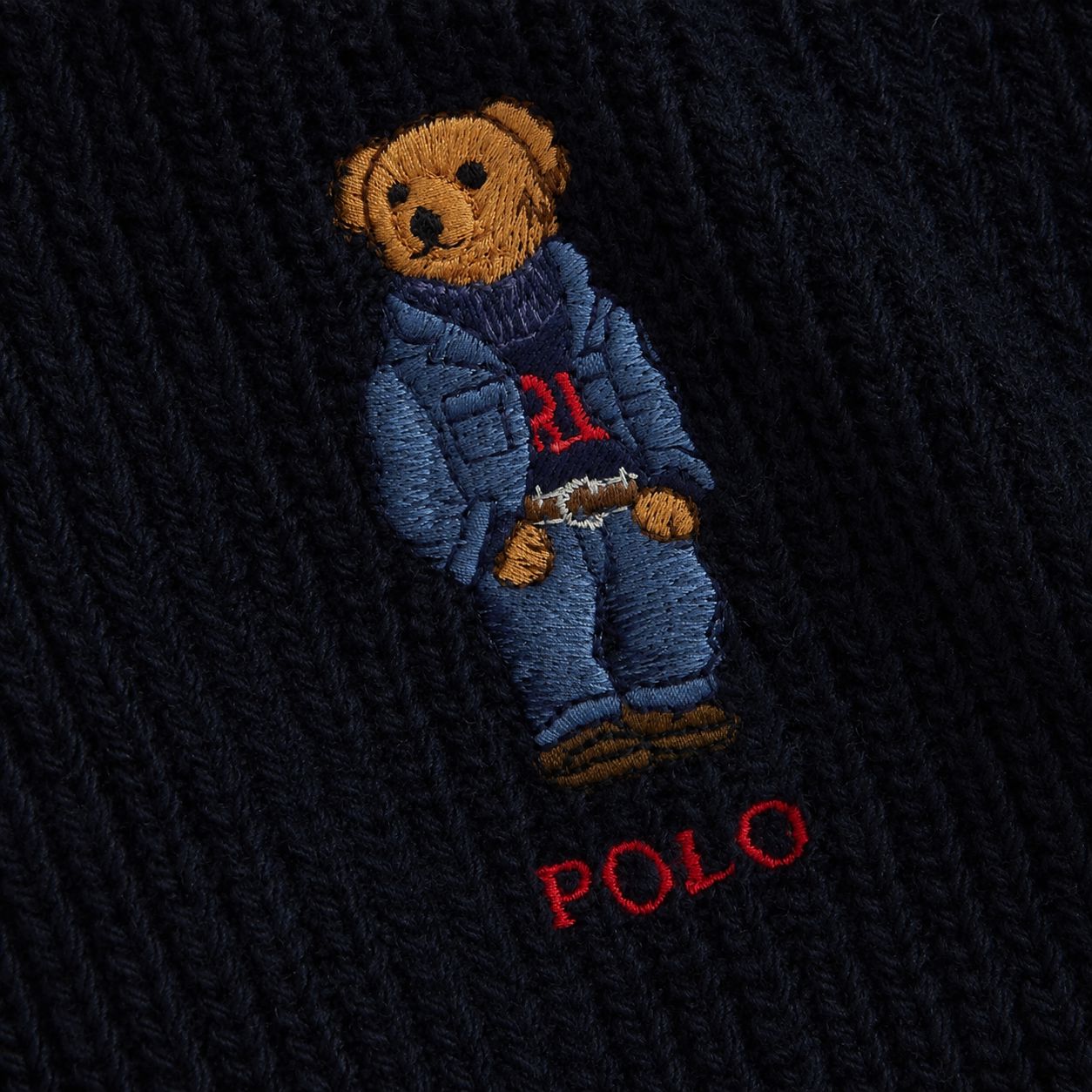 RL Polo Bear Knit Scarf