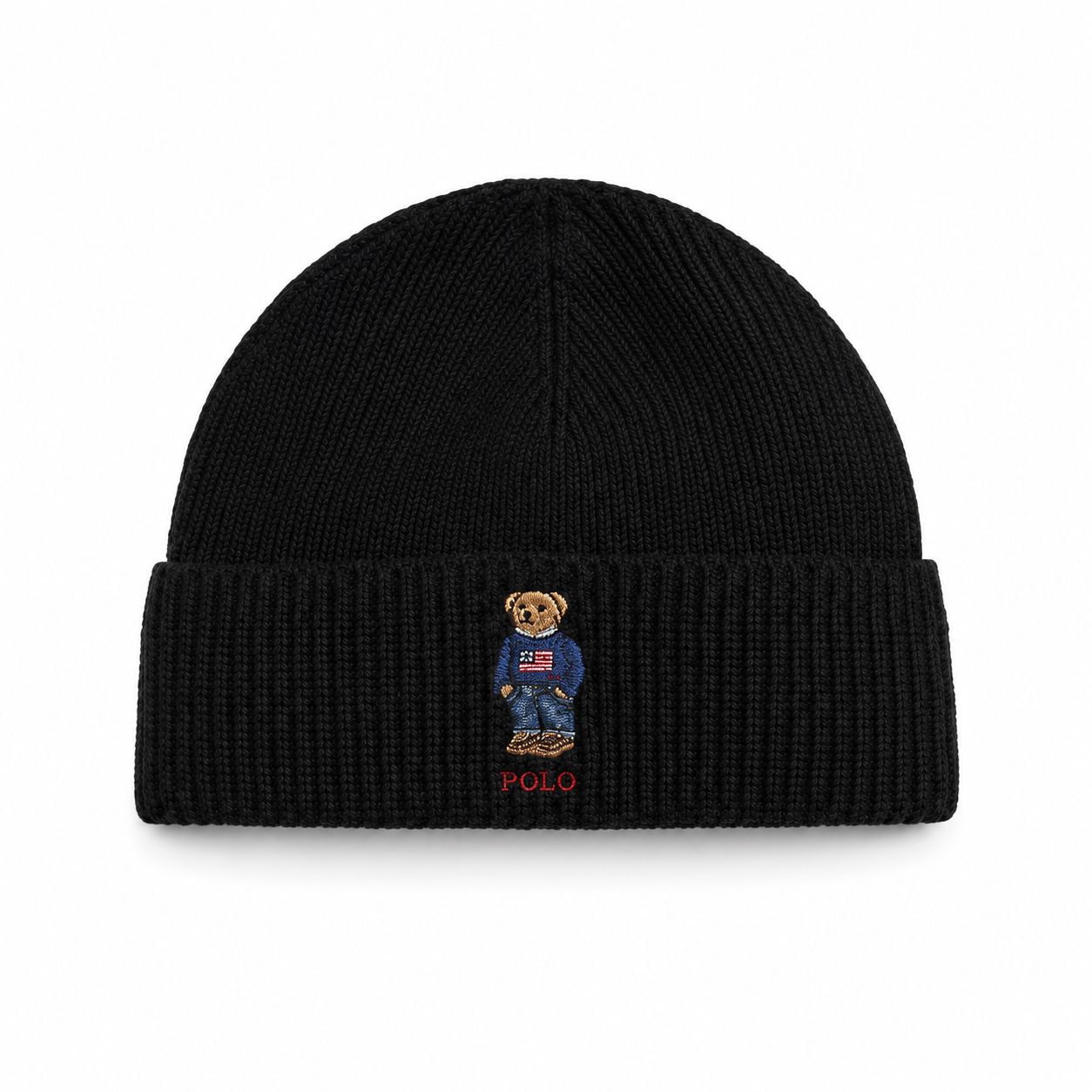 RL Polo Bear Ribbed Beanie