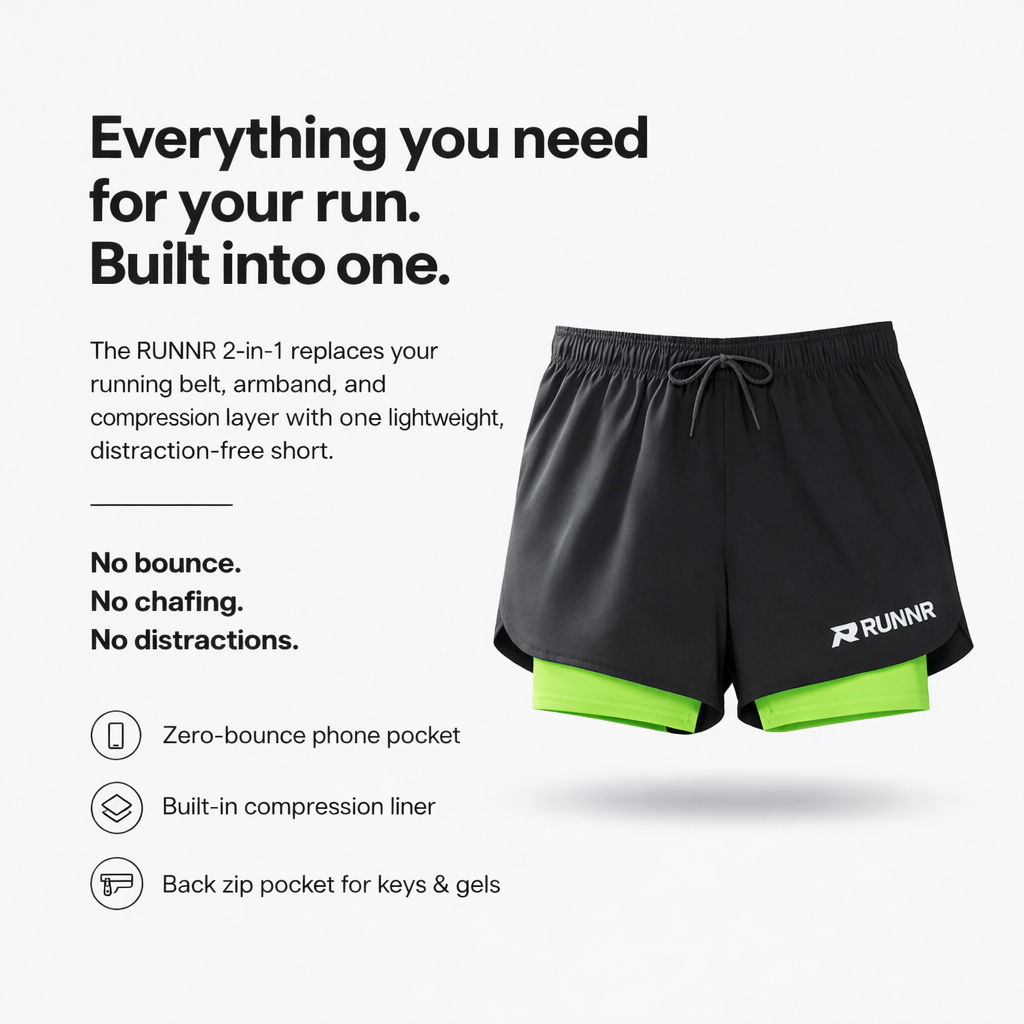 RUNNR ATHLETICS 2-in-1 Running Shorts
