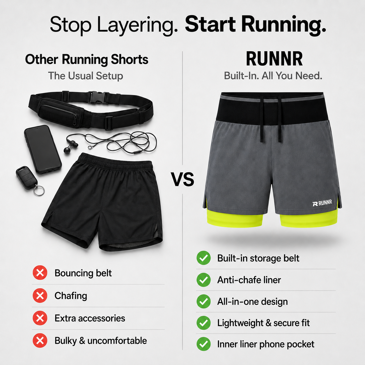 RUNNR Marathon Pro Shorts