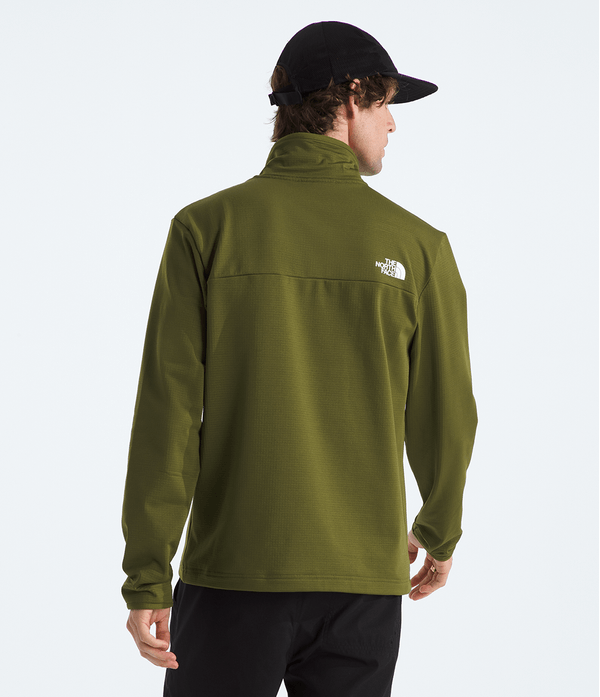 Fleece TNF Masculino Cedar Trail Grid 1/4 Zip Forest Olive
