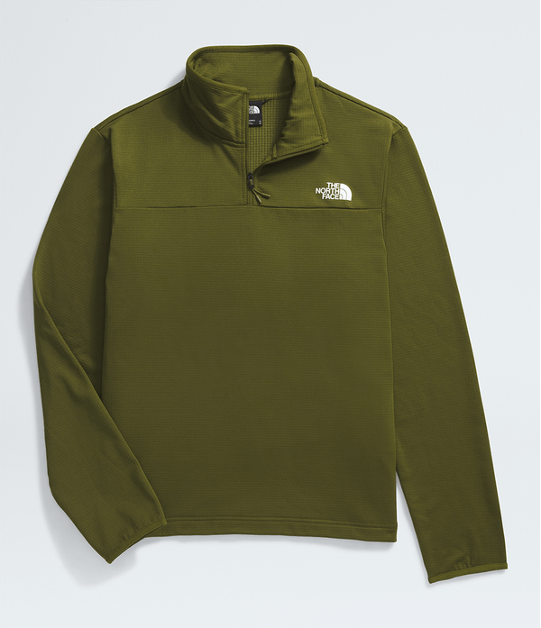 Fleece TNF Masculino Cedar Trail Grid 1/4 Zip Forest Olive