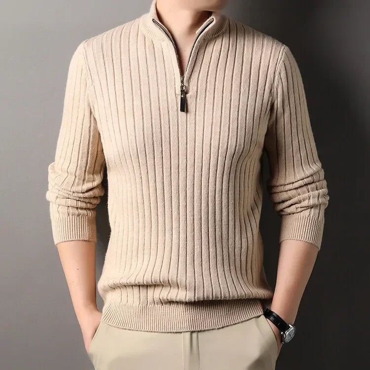COMO® Sweater – Quarter-Zip Turtleneck Edition