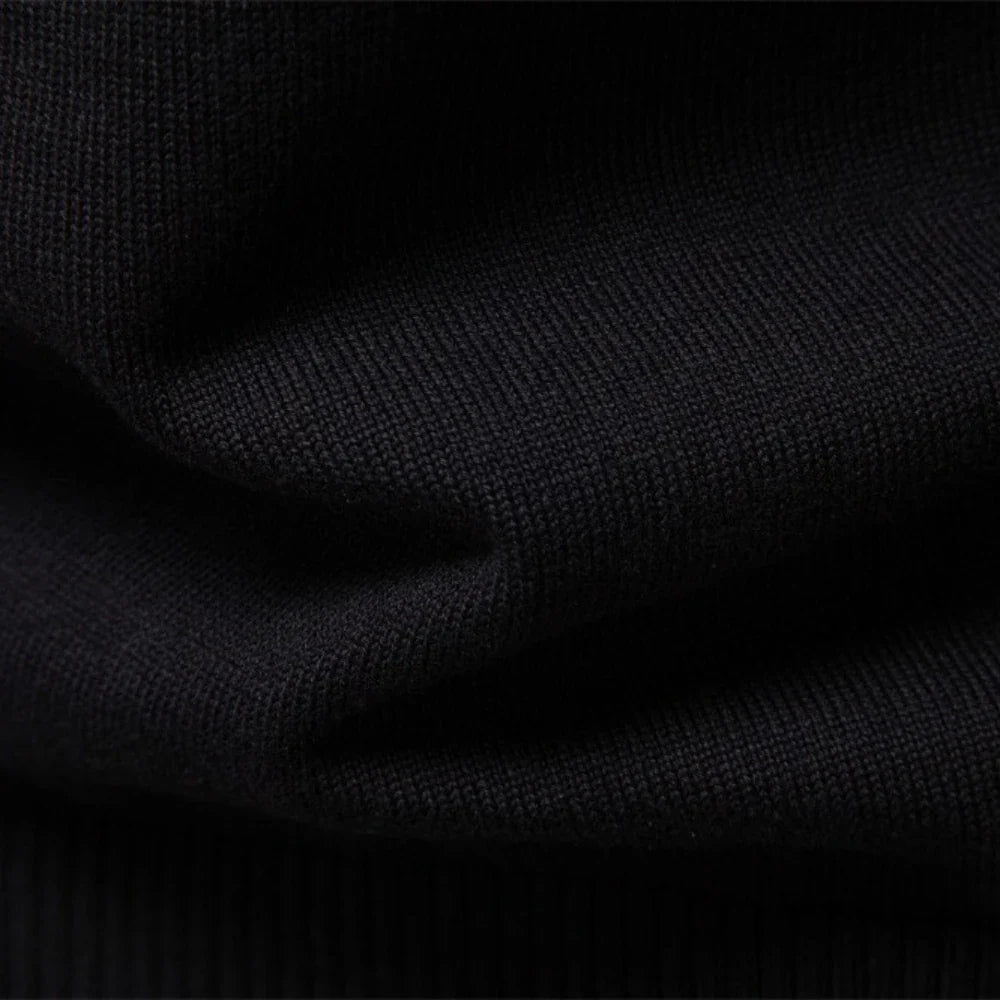 DELVARO® Half-Zip Mock Neck Stripe Pullover