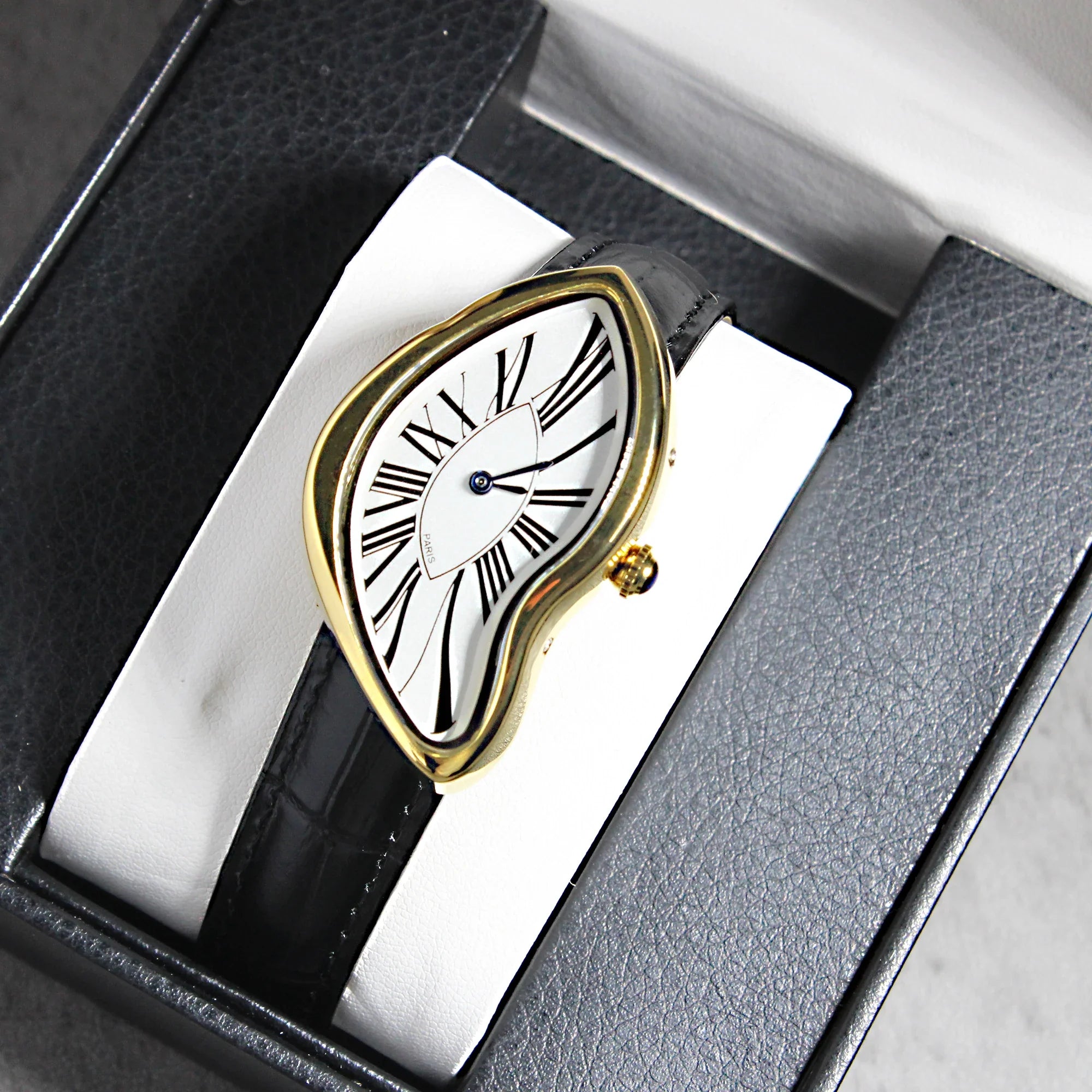 DALVERO® Surrealist Sapphire Crystal Watch – Avant-Garde Edition