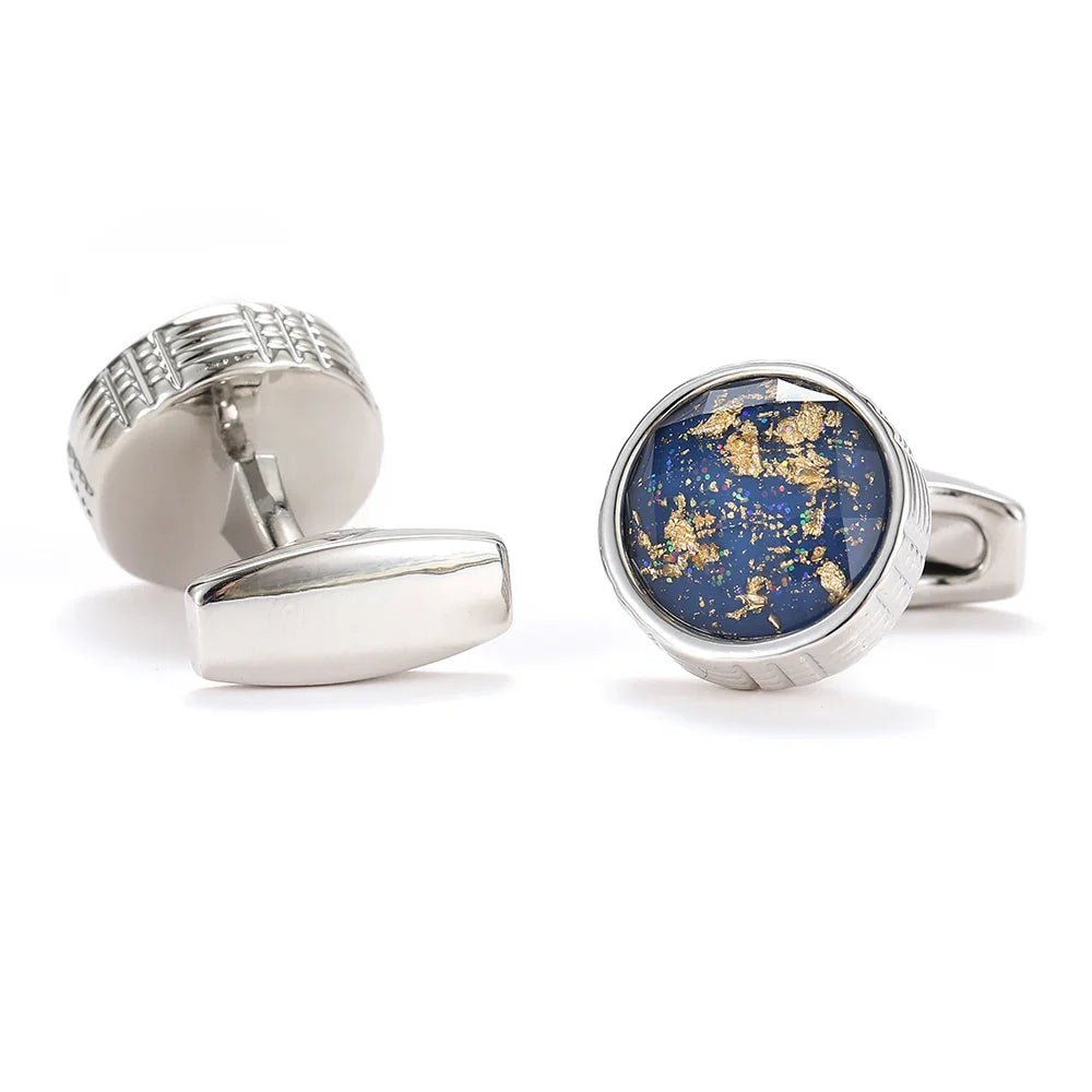 IMPERIALI® Round World Map Cufflinks – Tuxedo Edition