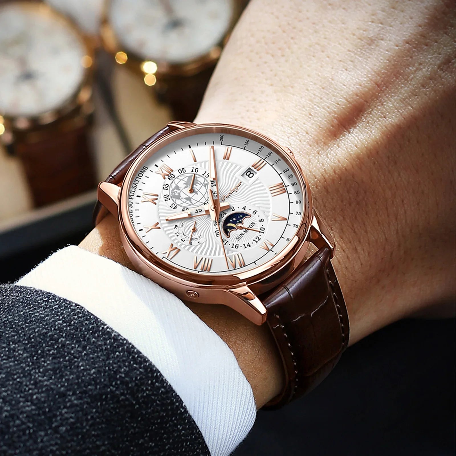 LICATA® Luxury Leather Watch