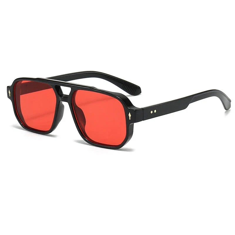 STIRLING® Square Tortoiseshell Preppy Sunglasses