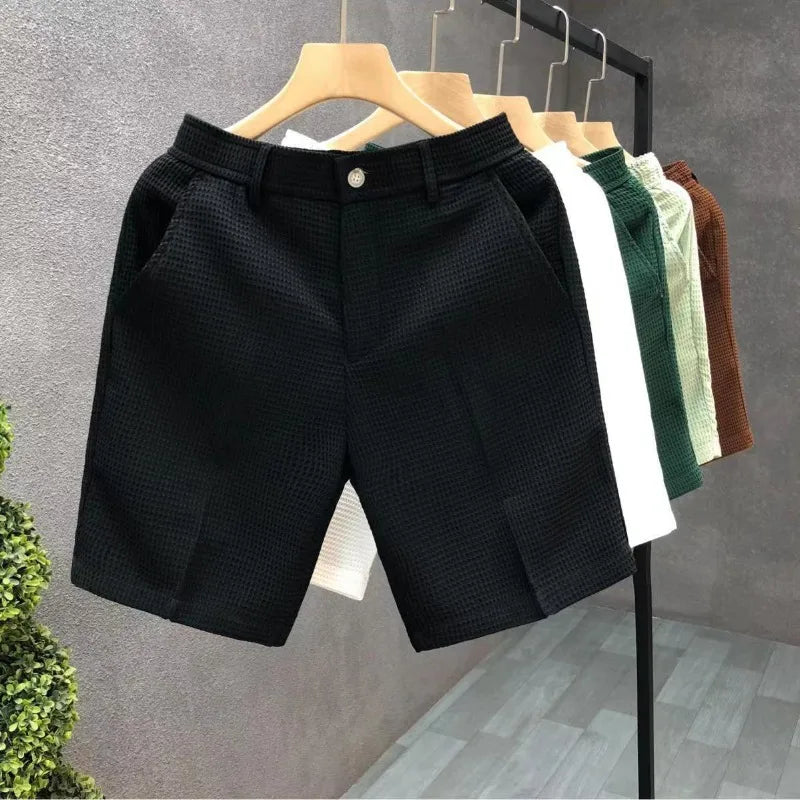 BASTIANO® Men's Plaid Texture Slim Fit Business Casual Shorts