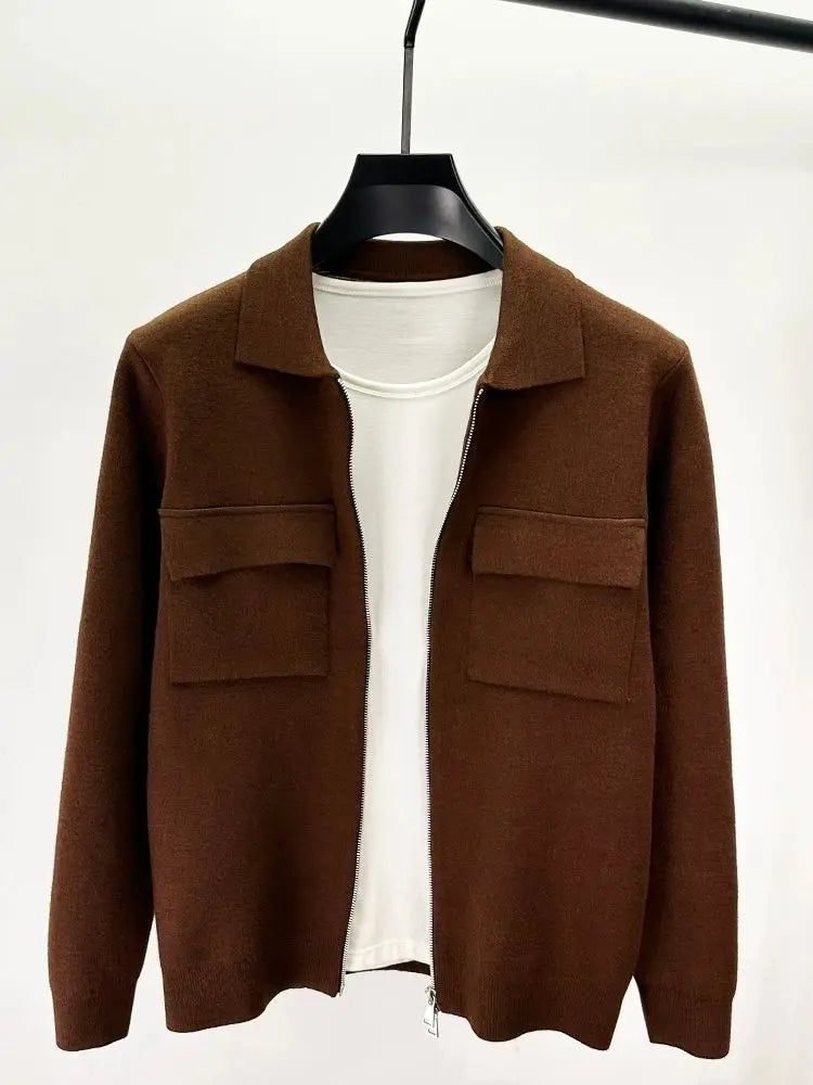 NORDVIK® Wool Zip Cardigan Coat – Scandinavian Edition