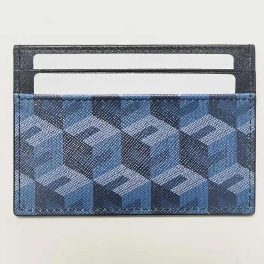 GENOVESE® 3D Geometric Genuine Leather Cardholder