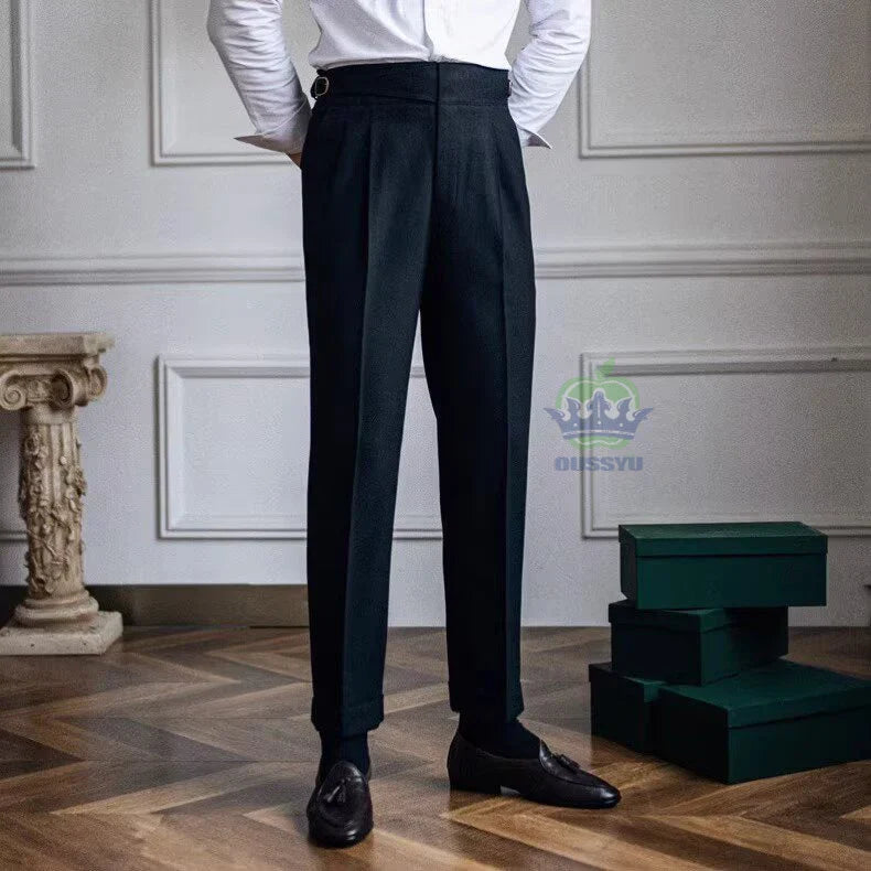 NAPOLI® High Waist Straight Suit Trousers – Italian Naples Edition