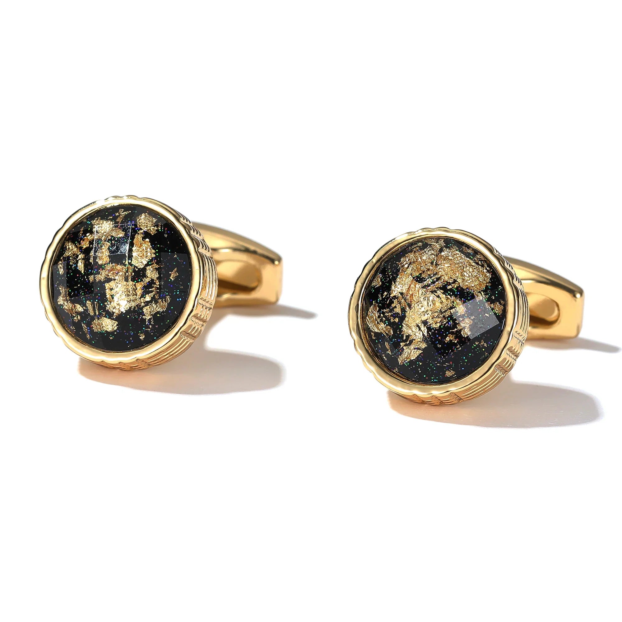 IMPERIALI® Round World Map Cufflinks – Tuxedo Edition