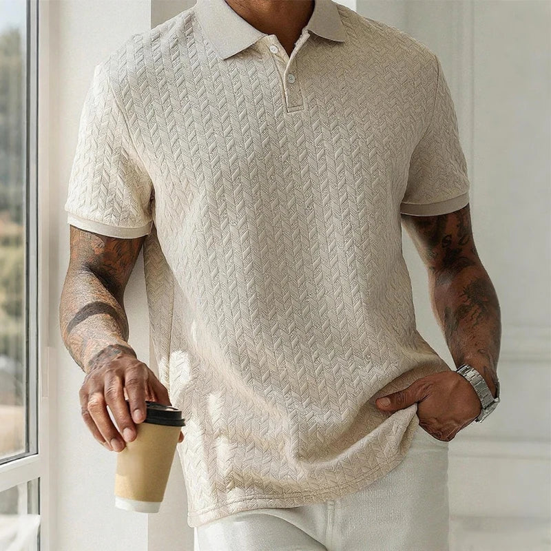 TORRINO® Short Sleeve Knit Polo Shirt