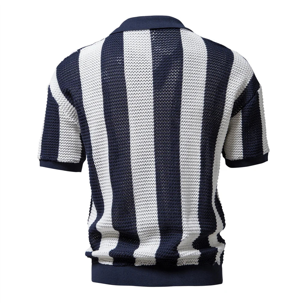 KOSTAS® Cotton Hollow Out Polo Shirt