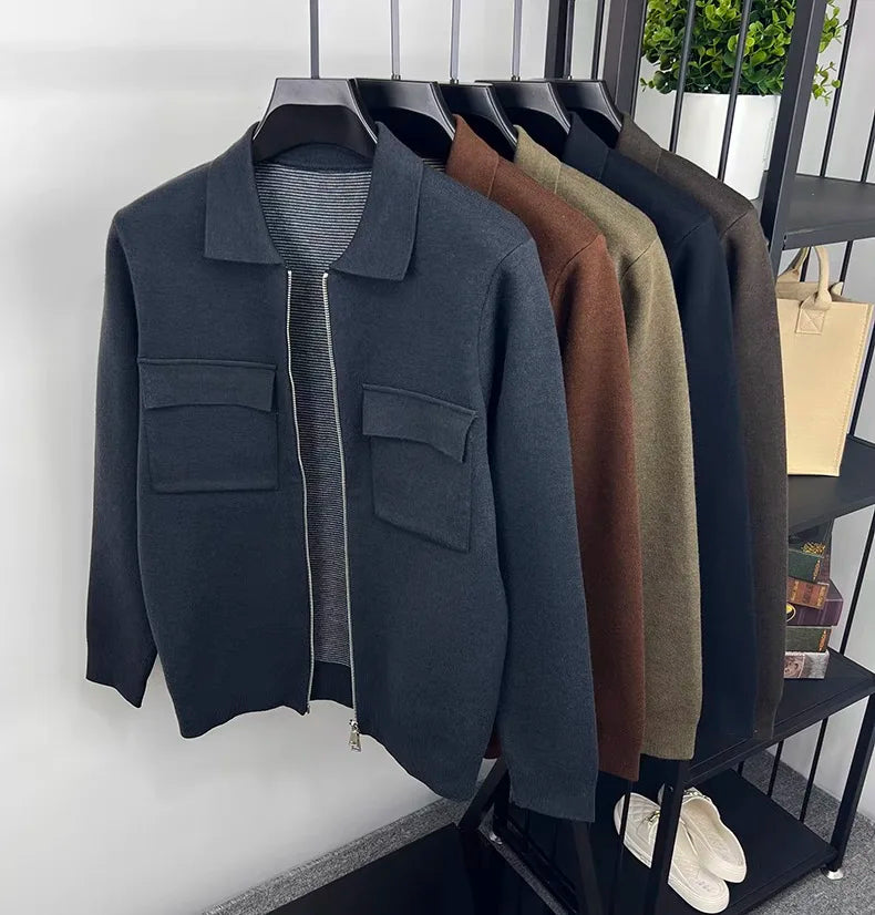 NORDVIK® Wool Zip Cardigan Coat – Scandinavian Edition