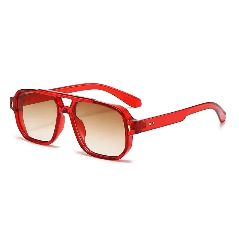 STIRLING® Square Tortoiseshell Preppy Sunglasses
